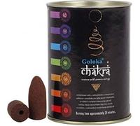 Boîte de 24 cônes d'encens Backflow Goloka Chakra Encens indien naturel