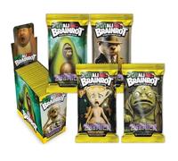 Boîte de 24 sachets Skifidol Italian Brainrot Hallucination cosmique - deuxième série - Le phénomène du moment - Jeu de cartes à collectionner + porte-clé sifflet et stylo Prestige & Deluxe