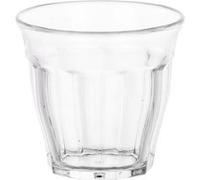 Boîte de 24 verres JIN 16cl, de dimension 7,5 x 7 cm, pour jus, thé ou eau, en verre transparent Transparent G
