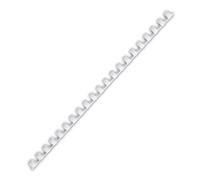 Boîte de 25 baguettes à anneaux 10 mm blanc