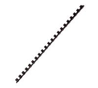 Fellowes - Peigne de reliure en plastique - Pack de 25 - 6 mm - Noir - A4 (1-20 pages)