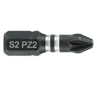 Boite de 25 embouts à chocs impact PZ2 25mm - - 133028