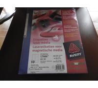 Boite De 25 Feuilles De 10 Étiquettes 70x52mm Blanches Autocollantes Laser Avery L 7666