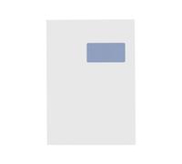 Boîte de 250 pochettes administratives 229 x 324 mm format C4 avec bande protectrice, avec fenêtre 50 x 100 mm - Maxiburo