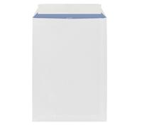 Boîte de 250 pochettes administratives blanches 229 x 324 mm format C4 avec bande protectrice - sans fenêtre - Maxiburo