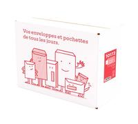 Boîte de 250 pochettes administratives, enveloppes à ouverture latérale, kraft brun 229x324 mm budget