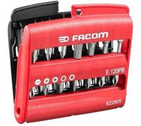FACOM - Jeu d'Embouts de Vissage 28 pièces - E.120PB - Coffret avec Embouts Plats, PH, PZ Torx et à Six Pans - Polyamide PA66 - Haute Résistance - Mallette - Outillage à Main