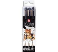 Boîte de 3 feutres Sakura Manga Pigma Micron Multicolore G