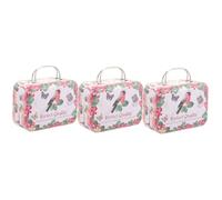 Boîte De 3 Pièces Étui Organisateur De Cils Fille Mini Conteneur De Cils Récipient à Cils Pratique Étui à Faux Cils Coffret à Bijoux Rétro Support De Stockage De Cils Métal NUOBESTY