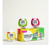 Boîte de 3 Œufs de masturbation Wonder Eggs - Blanc