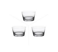 Boîte de 3 verrines Coniques 27 cl - - Transparent - Cristallin