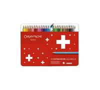 Boite de 30 crayons de couleur aquarellables - Caran d'Ache