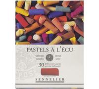 Sennelier Étui de pastels À l'écu – 30 demi-pastels – Assortis multicolore
