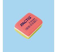 Boîte de 30 gommes rectangulaires 3 lignes FACTIS®