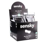 Boîte de 30 sachets x 150 filtres Slim SENSKY - Filtres cigarette 6mm - Filtre feuille à rouler - 4 500 filtres en mousse au total