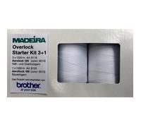 Boîte de 4 bobines de fil - MADEIRA - Pour surjeteuse