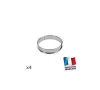 Gobel Cercles à tarte 889830 – INOX Ø90 mm H20 mm Ép. 4/10 – Boîte de 4