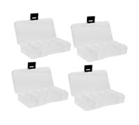 Boîte De 4 Pièces kits d' tondeuse trois Gel Rester décoration nail art cas d'accessoires pour les cas d'ornement de manucure pp Transparent Générique