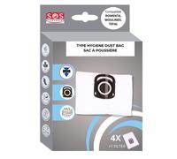 Boîte de 4 sacs + 1 filtre HYGIENE+ Aspirateur ZR200520 ROWENTA, TEFAL, MOULINEX