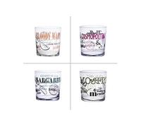 Trend'up Boîte de 4 verres à cocktail 34,5 cl Transparent