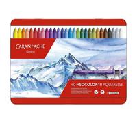 Boite de 40 pastels à la cire aquarellables - Caran d'Ache