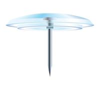 Exacompta Punaises Réf. 14032E – Boîte 40 – Pointe 7 mm, Diam. 10 mm – Cristal translucide