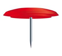Exacompta Boîte de 40 punaises – pointe 7 mm, diamètre 10 mm – Rouge