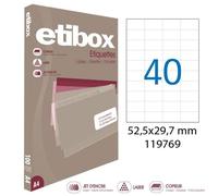 Boite De 4000 Étiquettes - Format 52,5x29,7mm - Etibox - Apli 119769