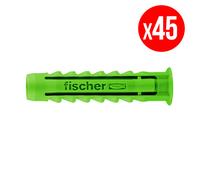 Boite de 45 chevilles à expansion FISCHER SX - vert