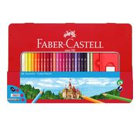 Faber-Castell Set de crayons de couleur 115886 – 36 crayons hexagonaux, étui métallique
