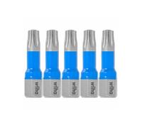 Wiha Jeu d'embouts T 25 mm TX (T20) 5 pcs 1/4" dans un coffret (41606)