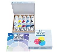 Boîte De 5 Tubes De Gouache Extra-Fine 20ml Couleurs Primaires Talens