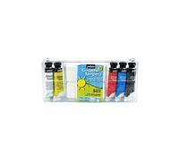 Boîte de 5 tubes de peinture gouache + palette - 5 x 10 ml