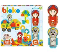 Boîte de 50 blocs Bloko et 2 figurines du Petit Chaperon Rouge