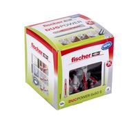 Boîte de 50 chevilles Duopower avec vis FISCHER 538255 Ø6 x 50 mm