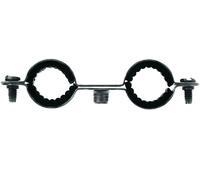 Fischer Colliers isophoniques doubles CDI 16 – Ø 16 mm – 50 pièces – Noir