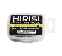 Boîte de 50 crochets incurvés sans ardillon pour des techniques de pêche à la carpe efficaces (10#)