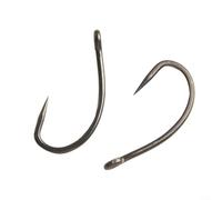 Boîte de 50 crochets incurvés sans ardillon pour des techniques de pêche à la carpe efficaces (8#)