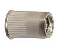 Boite de 50 écrous crantés ACTON à sertir - Tête affleurante Inox A2 - 62633