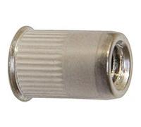 Boite de 50 écrous crantés ACTON à sertir - Ø8 mm - Tête affleurante Inox A2 - 626338 Inox G