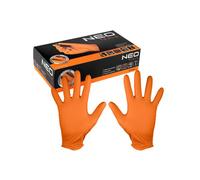 Boite de 50 gants nitrile perforés oranges NEOTOOLS