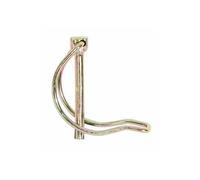 Boite de ± 50 goupilles clip en acier galvanisé.