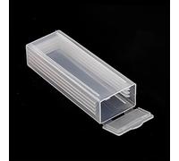 Boîte de 50 lames de microscope pouvant contenir 1, 2, 3 ou 5 lames en plastique (pour 5 diapositives)