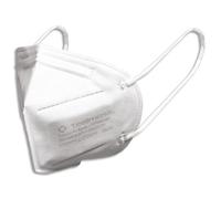 Boîte de 50 masques de protection blancs à bec. Norme EN 149:2001+A1:2009. Niveau de filtration >96%