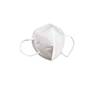 Boîte de 50 masques respiratoires pliables jetables FFP2 KN95 > 95 % blanc - MASQUES5 Blanc