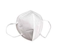 Boîte de 50 masques respiratoires pliables jetables FFP2 KN95 > 95 % blanc - MASQUES5 Blanc