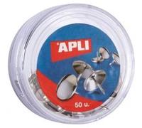 Boîte De 50 Punaises Têtes Plates Blanches - Apli G