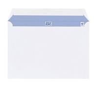 Boite de 500 enveloppes blanches 162x229 mm format C5 avec bande protectrice - avec fenêtre 45 x 100 - Maxiburo