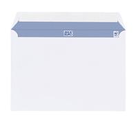 Boîte de 500 enveloppes blanches 162 x 229 mm format C5 avec bande protectrice, sans fenêtre - Maxiburo