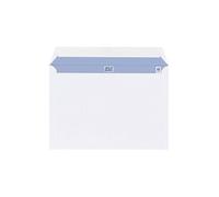Boite de 500 enveloppes blanches 162x229 mm format C5 avec bande protectrice - avec fenêtre 45 x 100 - Maxiburo